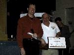 Art Greenfield (left), Ex-Officio USUA Board Member and NAA Representative, presented Jon Jacobs with the NAA certificate that acknowledges Jon's U.S. record-making flight.